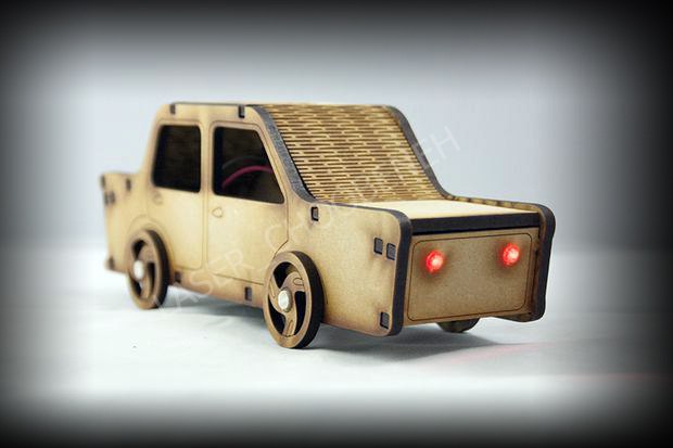 طرح ماشین مناسب برای استفاده در دستگاه های cnc چوب و cnc لیزر - laser cut car cdr file