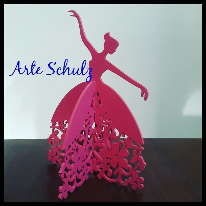 طرح bailarina centro de mesa مناسب برای استفاده در دستگاه های cnc چوب و cnc لیزر - bailarina centro de mesa dxf file