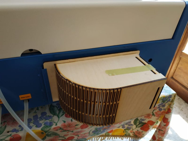 طرح اگزوز k40 مناسب برای استفاده در دستگاه های cnc چوب و cnc لیزر - laser cut k40 exhaust svg file