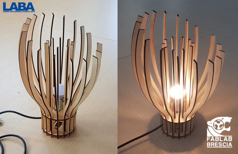 طرح لامپ گذرگاه مناسب برای استفاده در دستگاه های cnc چوب و cnc لیزر - laser cut passeri lamp