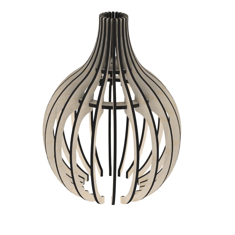 طرح لامپ ۲ مناسب برای استفاده در دستگاه های cnc چوب و cnc لیزر - laser cut lamp 2 cdr file