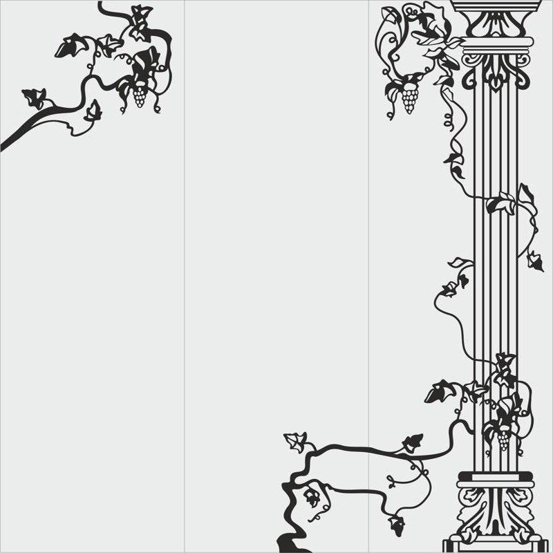 طرح وکتور گل گرافیکی سندبلاست مناسب برای استفاده در دستگاه های cnc چوب و cnc لیزر - flower vector graphics for sandblasting cdr file