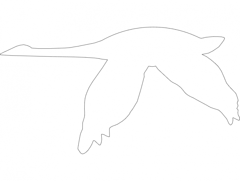 طرح غاز گانسو مناسب برای استفاده در دستگاه های cnc چوب و cnc لیزر - ganso goose dxf file