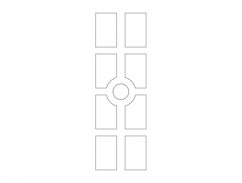 طرح درب mdf شماره 19 مناسب برای استفاده در دستگاه های cnc چوب و cnc لیزر - mdf door design 19 dxf file