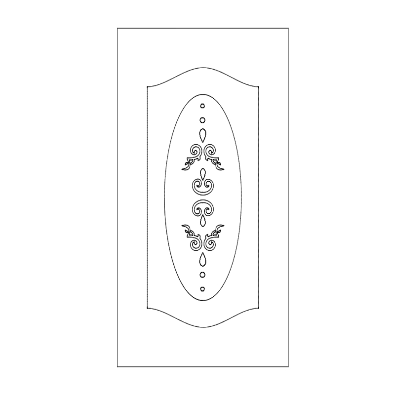 طرح الگو برای درب مناسب برای استفاده در دستگاه های cnc چوب و cnc لیزر - pattern design doors dxf file
