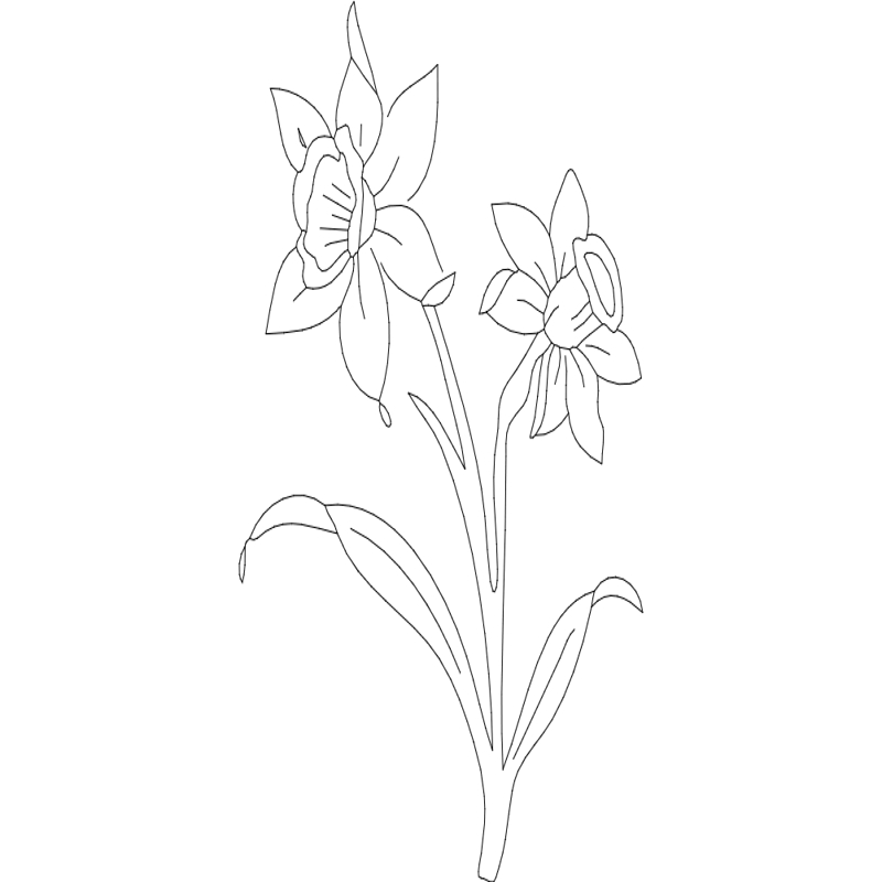 طرح گل دف مناسب برای استفاده در دستگاه های cnc چوب و cnc لیزر - daf flower dxf file