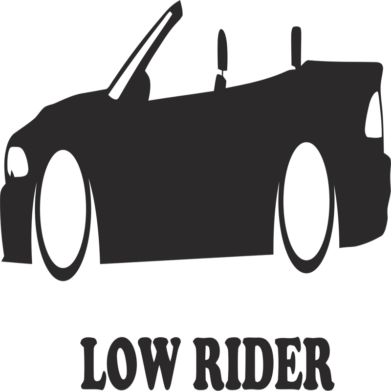 طرح برچسب لو راید مناسب برای استفاده در دستگاه های cnc چوب و cnc لیزر - lowrider sticker cdr file