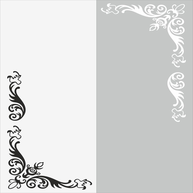طرح فایل وکتور برچسب دیواری گل مناسب برای استفاده در دستگاه های cnc چوب و cnc لیزر - flower wall decal vector cdr file