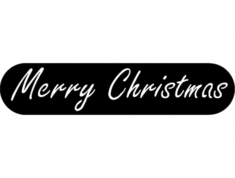 طرح تبریک کریسمس مناسب برای استفاده در دستگاه های cnc چوب و cnc لیزر - merry christmas dxf file