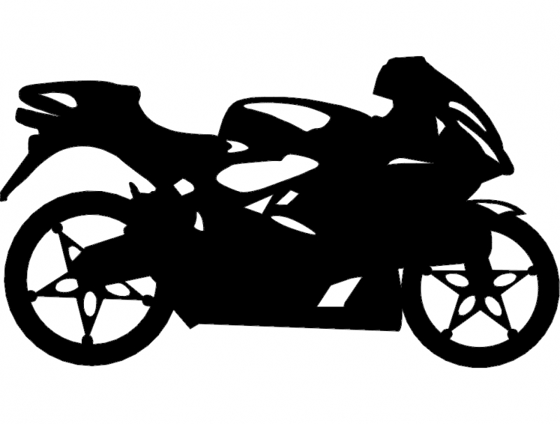 طرح دوچرخه ورزشی مناسب برای استفاده در دستگاه های cnc چوب و cnc لیزر - sport bike dxf file