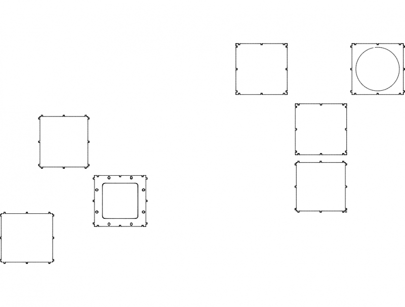 طرح بوکا دو اکساستور مناسب برای استفاده در دستگاه های cnc چوب و cnc لیزر - boca do exastor dxf file