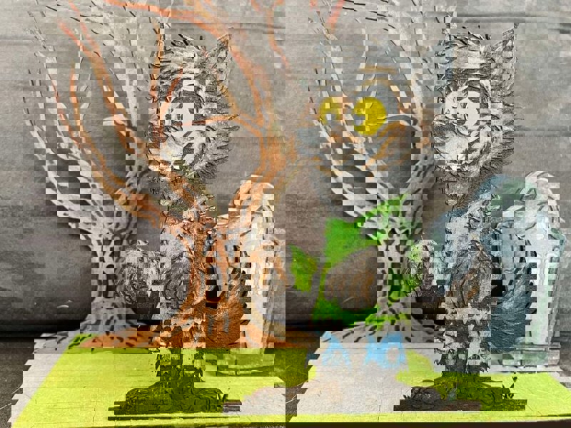 طرح تخته سه لا برای دکوراسیون هالووین منظره 3 میلی متری مناسب برای استفاده در دستگاه های cnc چوب و cnc لیزر - laser cut plywood landscape halloween decoration 3mm