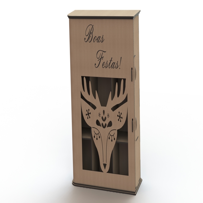 طرح جعبه نوشابه ساده مناسب برای استفاده در دستگاه های cnc چوب و cnc لیزر - simple laser cut wine box cdr file