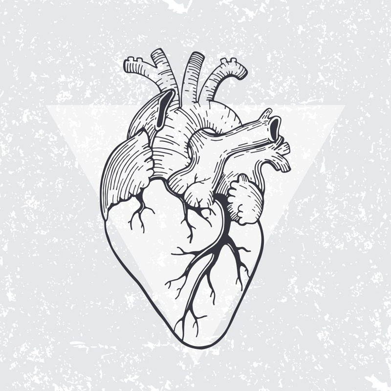 طرح مثلث قلب مناسب برای استفاده در دستگاه های cnc چوب و cnc لیزر - heart triangle print cdr file