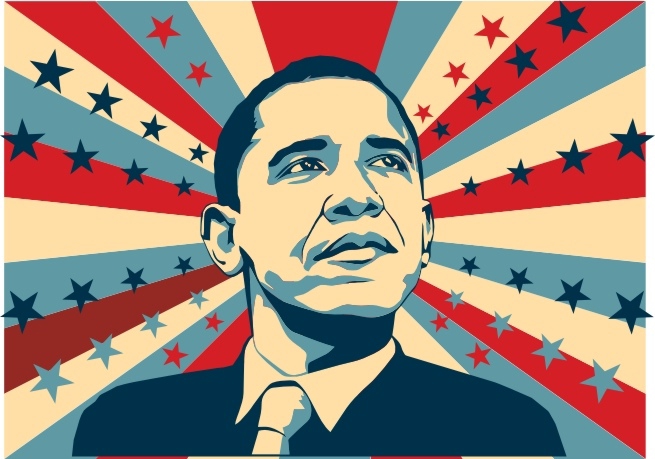 طرح فایل سی دی آر باراک اوباما مناسب برای استفاده در دستگاه های cnc چوب و cnc لیزر - barack obama cdr file