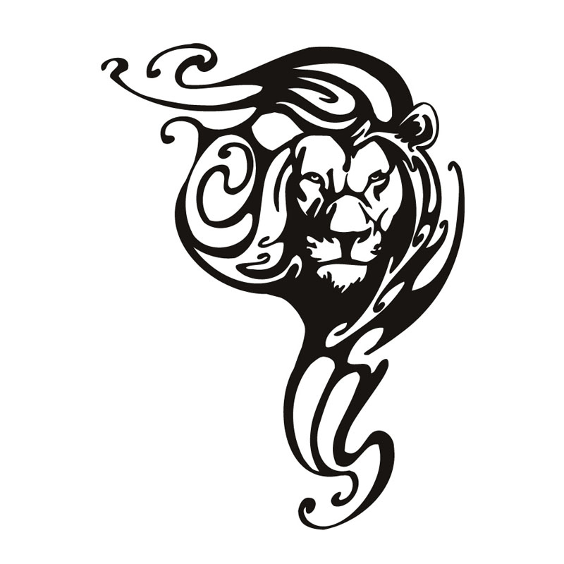طرح هنری دیواری شیر مناسب برای استفاده در دستگاه های cnc چوب و cnc لیزر - laser cut lion wall art svg file