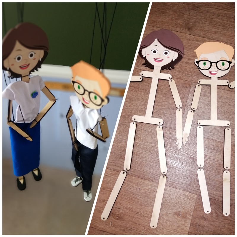 طرح عروسک‌های مناسب برای استفاده در دستگاه های cnc چوب و cnc لیزر - laser cut puppets cdr file