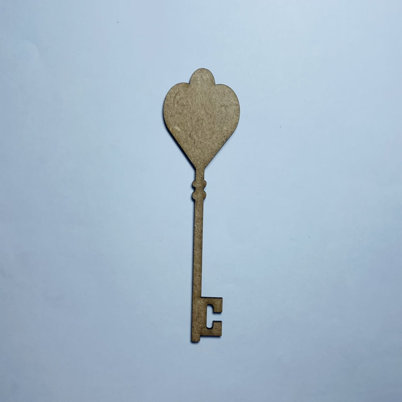 طرح برش کلید قلبی چوبی طرح ناتمام مناسب برای استفاده در دستگاه های cnc چوب و cnc لیزر - laser cut heart key shape unfinished wood heart key cutout cdr file