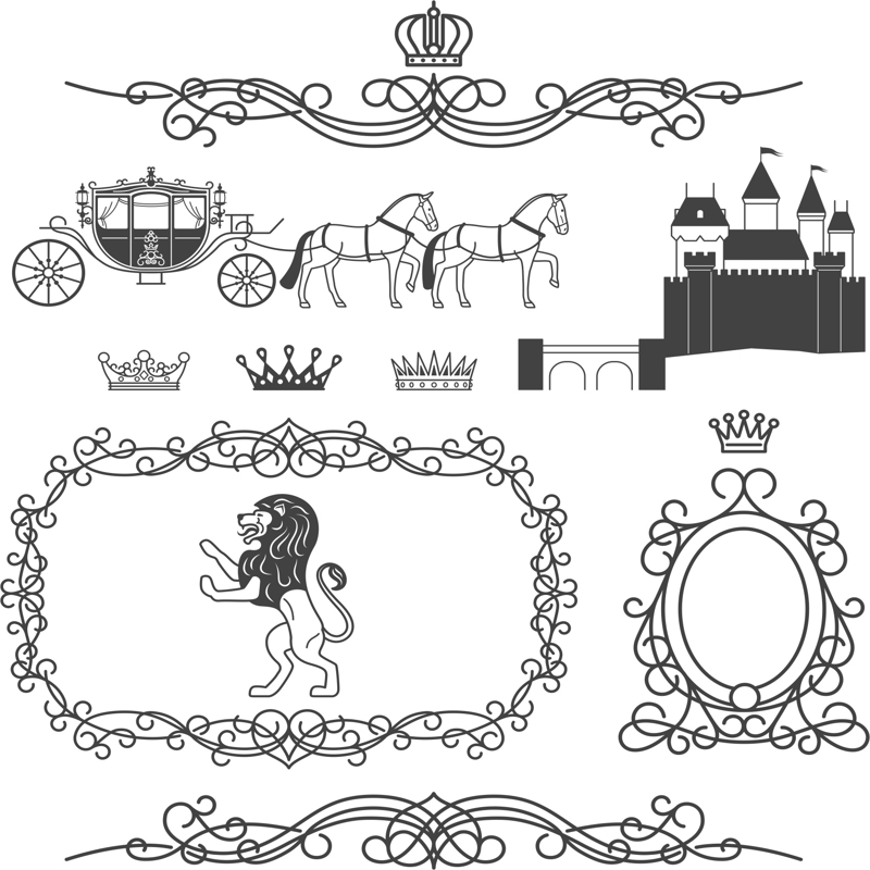 طرح مجموعه عروسی سلطنتی مناسب برای استفاده در دستگاه های cnc چوب و cnc لیزر - royal wedding set cdr file