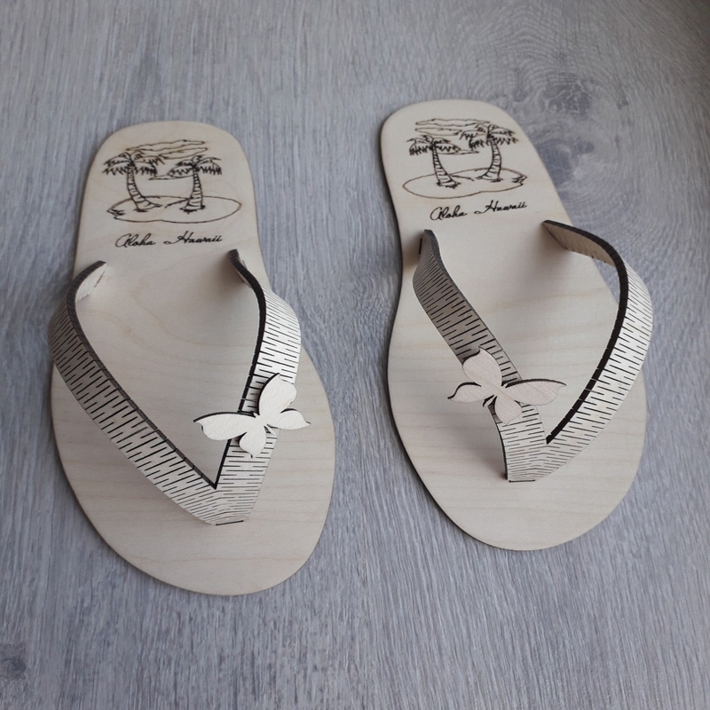 طرح دمپایی لاانگشتی مناسب برای استفاده در دستگاه های cnc چوب و cnc لیزر - laser cut flip flops cdr file