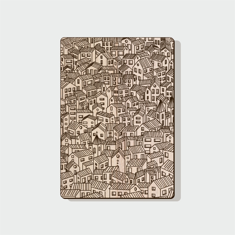 طرح حکاکی لیزری جلد دفترچه یادداشت مناسب برای استفاده در دستگاه های cnc چوب و cnc لیزر - laser engraving pattern for notebook cover cdr file