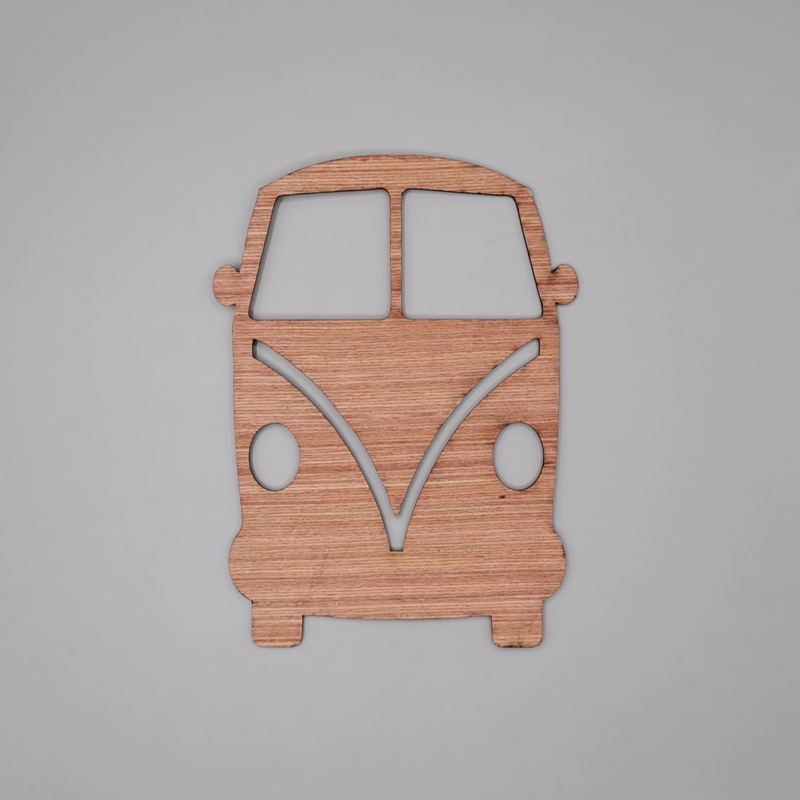طرح ون چوبی طرح ون مناسب برای استفاده در دستگاه های cnc چوب و cnc لیزر - laser cut wood van cutout van shape unfinished cdr file