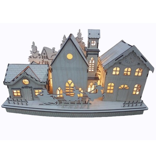 طرح تزئینات شب کریسمس مناسب برای استفاده در دستگاه های cnc چوب و cnc لیزر - laser cut christmas night decorations cdr file