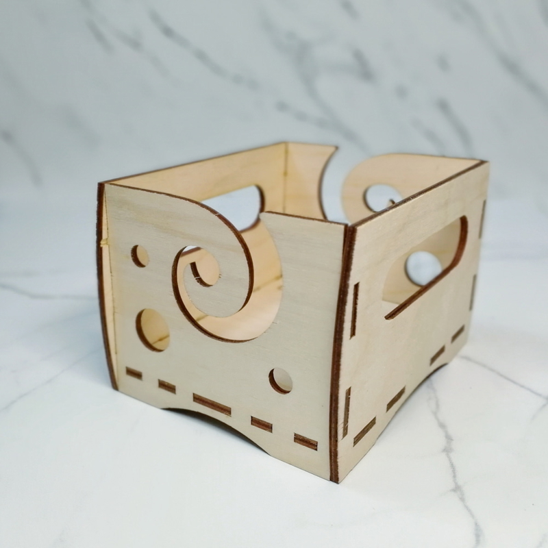 طرح پایه نگهدارنده نخ مناسب برای استفاده در دستگاه های cnc چوب و cnc لیزر - laser cut yarn holder stand cdr file