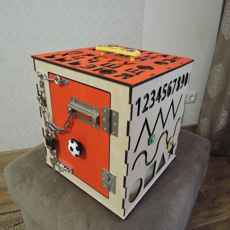 طرح تابلوی شلوغ طرح بچه گانه مناسب برای استفاده در دستگاه های cnc چوب و cnc لیزر - laser cut busy board for kids cdr file