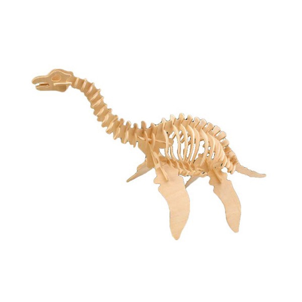 طرح پازل سه بعدی پلسیوسوروس مناسب برای استفاده در دستگاه های cnc چوب و cnc لیزر - plesiosaurus 3d puzzle dxf file