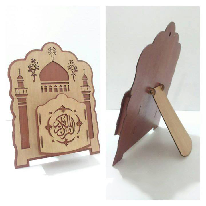 طرح محفظه قرآن کریم چوب 4 میلی‌متر مناسب برای استفاده در دستگاه های cnc چوب و cnc لیزر - Design and vector for CNC machine