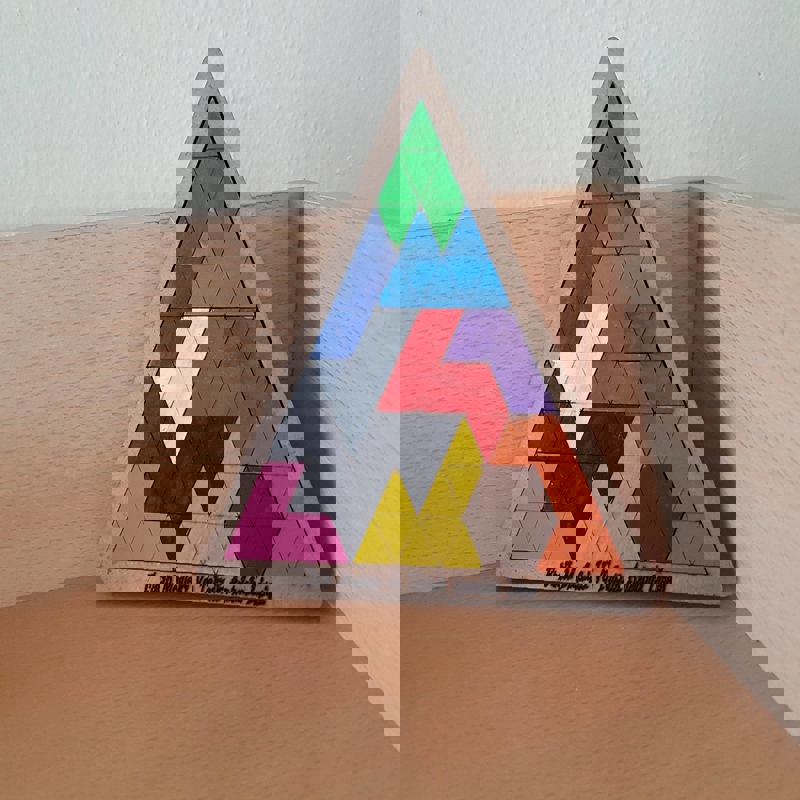 طرح فایل پازل کاشی چوبی مناسب برای استفاده در دستگاه های cnc چوب و cnc لیزر - laser cut wood tile puzzle dxf file