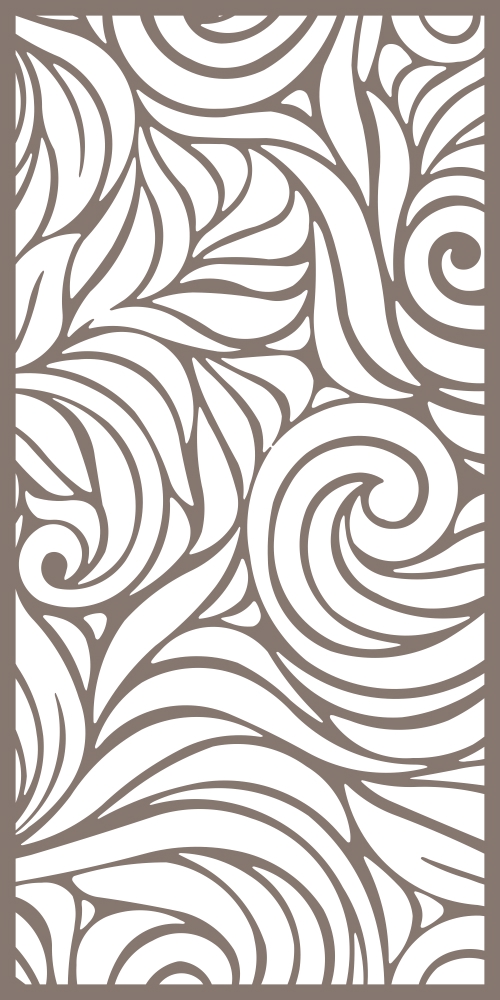 طرح گلدار مدرن بدون درز مناسب برای استفاده در دستگاه های cnc چوب و cnc لیزر - modern seamless floral pattern cdr file