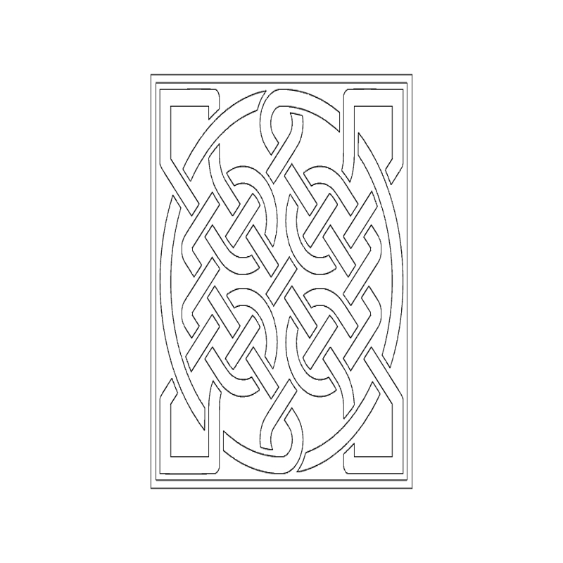 طرح کباب پز مناسب برای استفاده در دستگاه های cnc چوب و cnc لیزر - grill design dxf file