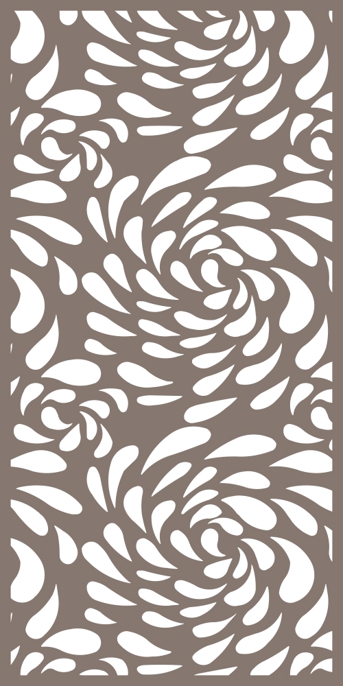 طرح و الگوی پرده مناسب برای استفاده در دستگاه های cnc چوب و cnc لیزر - laser cut screen pattern cdr file
