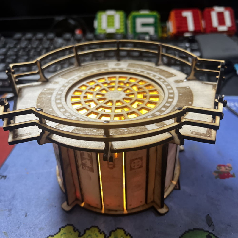 طرح ساختمان نوردگریم مدل Rotunda مناسب برای استفاده در دستگاه های cnc چوب و cnc لیزر - laser cut nordgrim rotunda cdr file