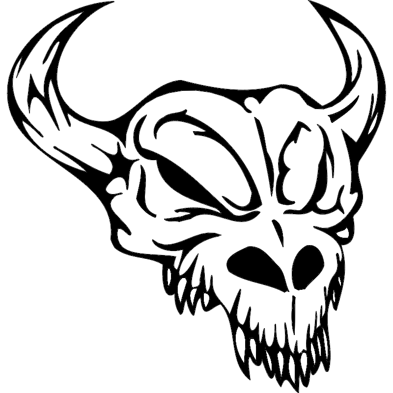 طرح جمجمه شماره 009 مناسب برای استفاده در دستگاه های cnc چوب و cnc لیزر - skull 009 dxf file