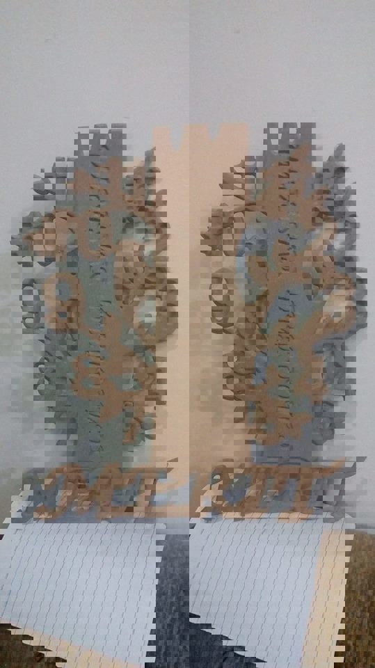 طرح درخت ساعت مناسب برای استفاده در دستگاه های cnc چوب و cnc لیزر - clock tree design laser cut dxf file