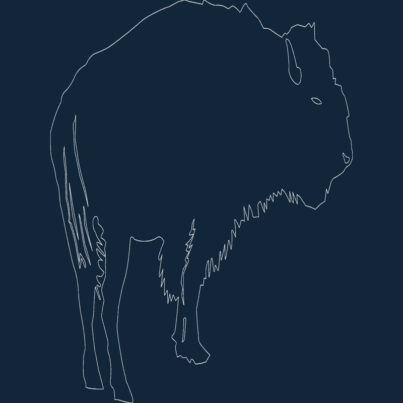 طرح حیوانات ۲ ۲۳ مناسب برای استفاده در دستگاه های cnc چوب و cnc لیزر - animals 2 23 dxf file