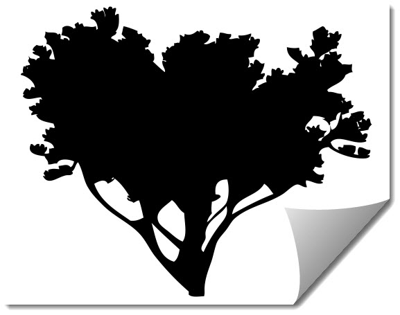 طرح درخت شماره ۸ مناسب برای استفاده در دستگاه های cnc چوب و cnc لیزر - tree 8 dxf file
