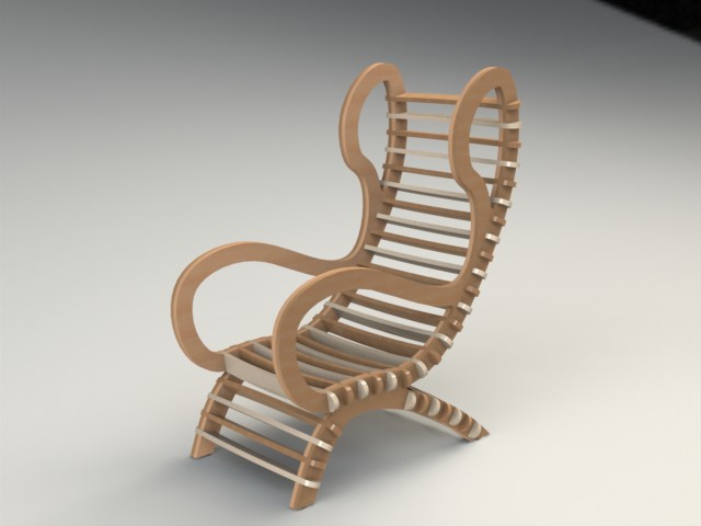 طرح صندلی ۳ فیکس شده، فیلات تمیز مناسب برای استفاده در دستگاه های cnc چوب و cnc لیزر - chair 3 fixed clean filat dxf