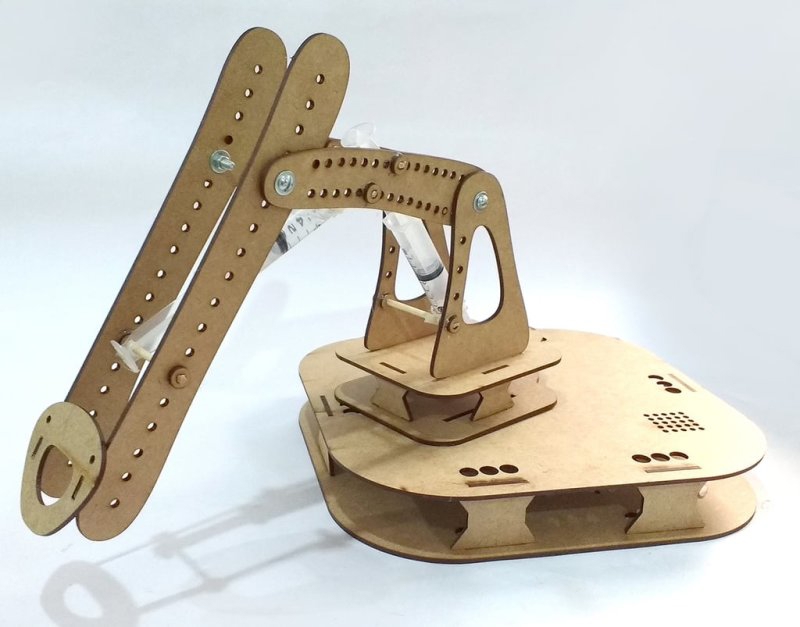 طرح بازوی هیدرولیک مناسب برای استفاده در دستگاه های cnc چوب و cnc لیزر - laser cut hydraulic arm