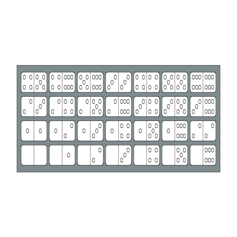 طرح دومینو مناسب برای استفاده در دستگاه های cnc چوب و cnc لیزر - domino dxf file