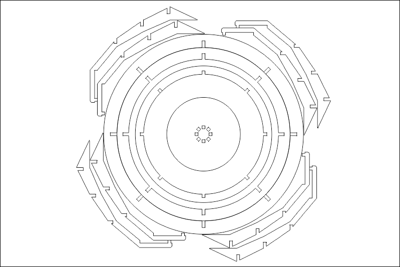 طرح بشقاب میوه مناسب برای استفاده در دستگاه های cnc چوب و cnc لیزر - Design and vector for CNC machine