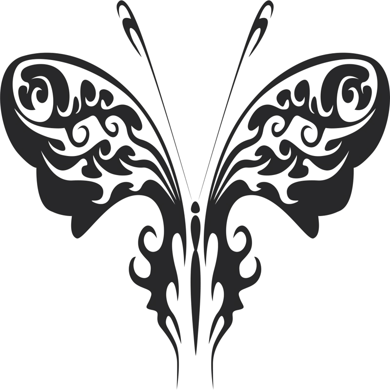 طرح وکتور پروانه شماره 030 مناسب برای استفاده در دستگاه های cnc چوب و cnc لیزر - butterfly vector art 030 cdr file