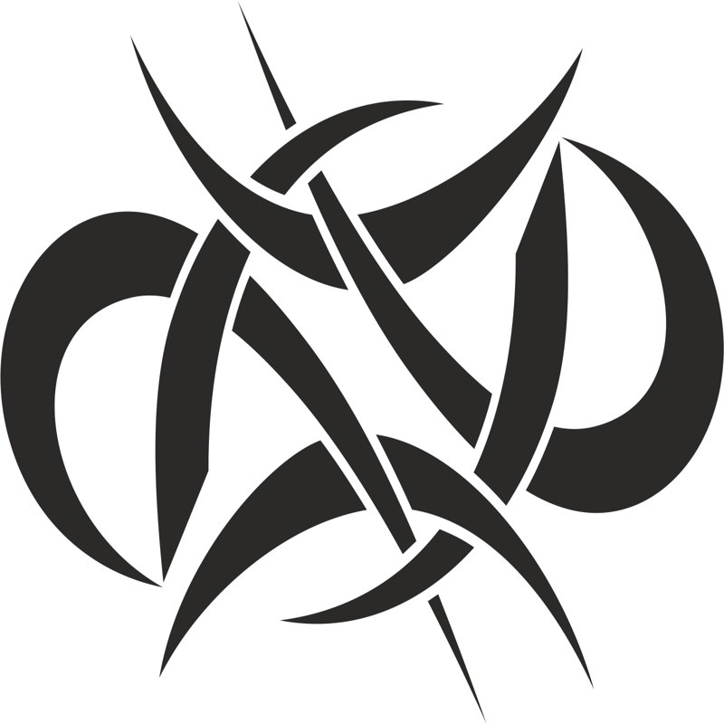 طرح با طرح وکتور خالکوبی انتزاعی قبیله ای مناسب برای استفاده در دستگاه های cnc چوب و cnc لیزر - abstract tattoo tribal vector design cdr file