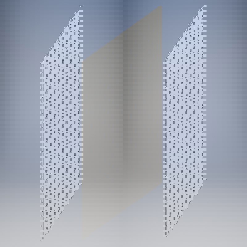 طرح تخته ماسوره آیکیا مدل skadis سایز ۳۶x۵۶ مناسب برای استفاده در دستگاه های cnc چوب و cnc لیزر - laser cut ikea skadis pegboard 36x56