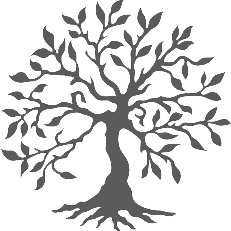 طرح سیلوئت درخت زندگی مناسب برای استفاده در دستگاه های cnc چوب و cnc لیزر - silhouette tree of life cdr file
