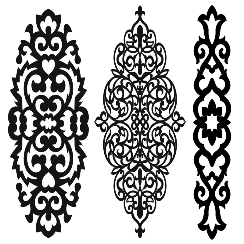 طرح الگوهای طراحی تزئینی مناسب برای استفاده در دستگاه های cnc چوب و cnc لیزر - decorative design patterns cdr file