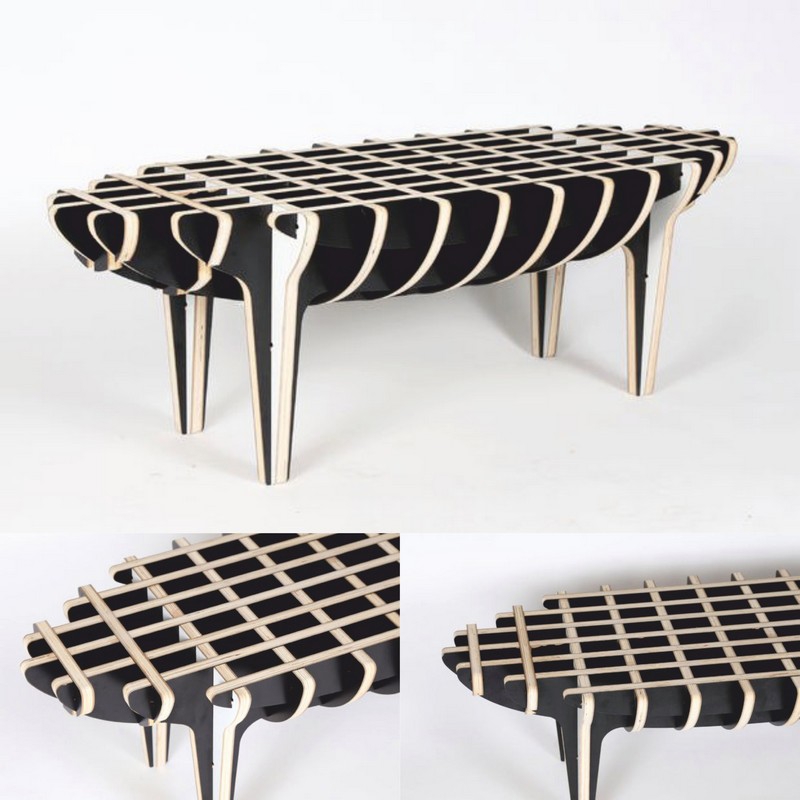 طرح میز قهوه خوری طرح خوک با روتر cnc، مناسب برای استفاده در دستگاه های cnc چوب و cnc لیزر - piggy coffee table laser cut cnc router plans cdr file
